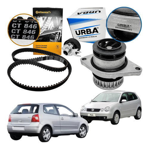 Kit Tensor Correia Bomba Agua Gol Voyage Saveiro G5 G6 Ea111