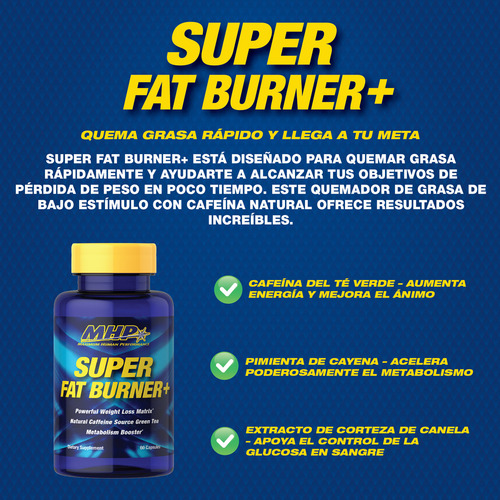 Mhp Super Fat Burner 60 Capsulas Termogenico Sabor Sin Sabor