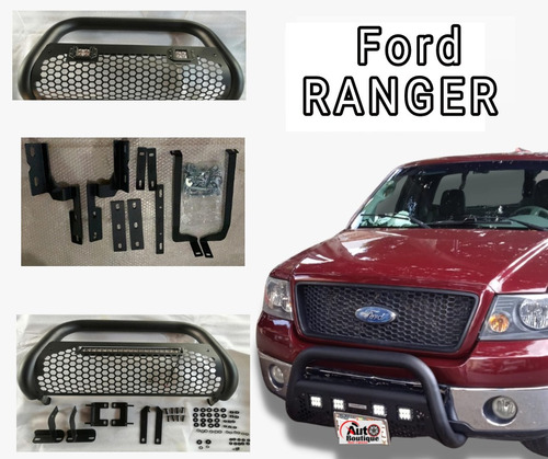 Burrera Con Faros Led Ford Ranger 19-21