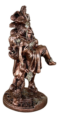Pareja Azteca Guerrero Y Princesa Iztaccihuatl 19cm, Jart Cobre