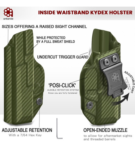 Iwb & Owb Kydex Holster Fitsig Sauer P320 Carry / P320 Compa