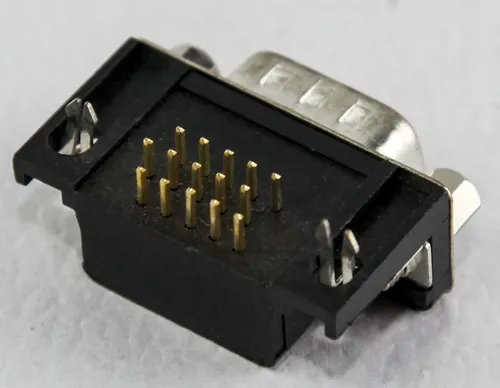 Conector Ficha Db15 Macho 15 Pin 90° Placa Db15mp X 10u Htec
