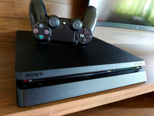 Playstation 4 Slim Ps4 Slim Cor Preto - Excelente (Recondicionado)