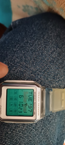 Reloj Casio Vdb 200 Sj Touch Screen Memory Protrek 100 Blanco Gris Gris (Usado)