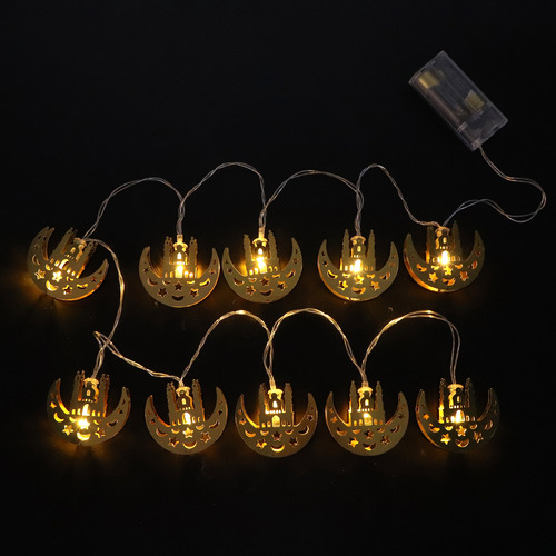 Cadena De Luces Led Con Forma De Luna De 10 Led, Decorativas