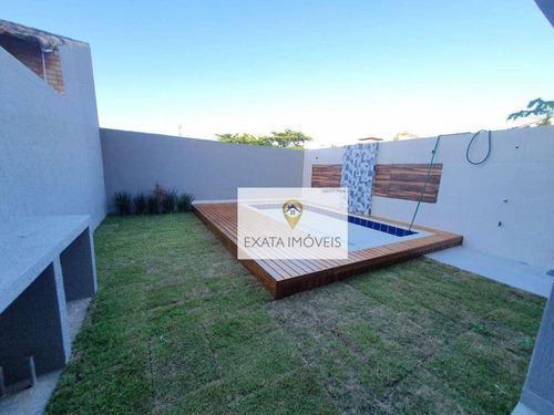 Imagem 4 de 17 de Casa Duplex 4 Quartos Com Piscina/ Quintal E Churrasqueira, Ouro Verde/ Rio Das Ostras! - Ca1085