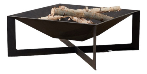 Lareira Externa A Lenha Fogareiro Firepit 60x60x25cm