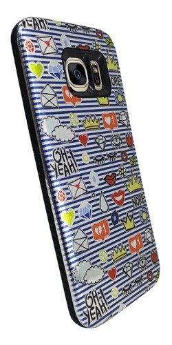 Funda Aluminio Decorado Para Samsung Galaxy S7 Edge