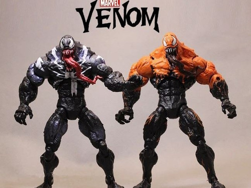 Combo De Muñecos Venom Y Venom Orange De Legends Series 18cm