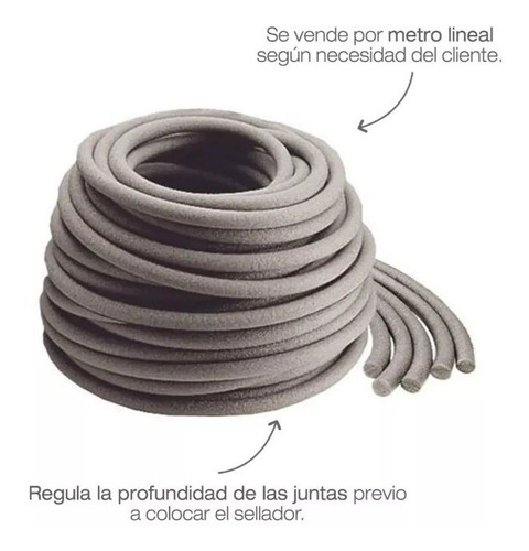 Imagen 2 de 5 de 10 Ml Fondo De Junta Rod 3/8 Pulgada Sellador Poliuretano