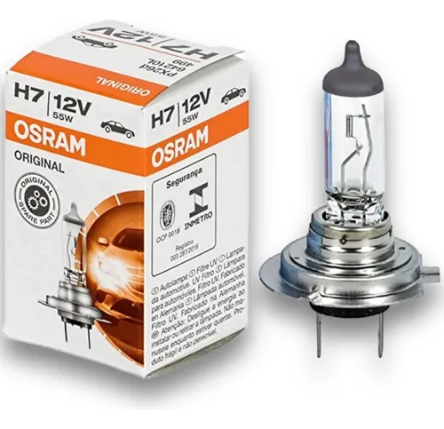 Pack X 10 Lamparas H7 Osram 12v 55w Halogenas Original Alema