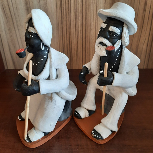 Imagem 6 de 7 de Casal De Pretos Velhos Artesanato Caruaru