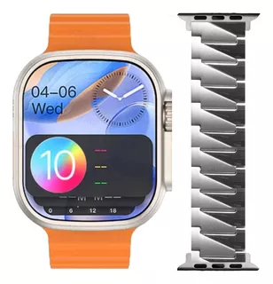 Combo Smart Watch Hello Watch 3 Plus Y Correa Acero Square