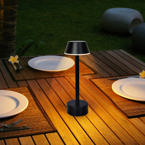 Lámpara De Mesa Inalámbrica, Luz Led De Escritorio Con Bater