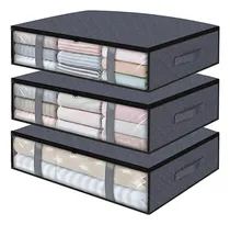 Comprar Organizadores De Ropa Plegables Debajo De La Cama Gris