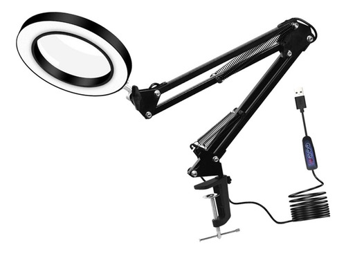Q Luz Led Lámpara Grande Iluminada Escritorio Lupa