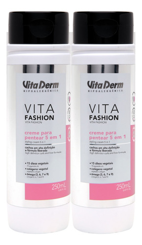 2 Cremes De Pentear 5 Em 1 Vita Fashion Ideal Para Cachos