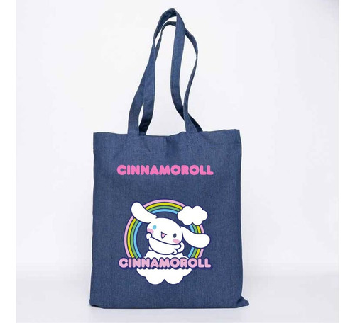 Bolso Jean Tote Bag Cinamoroll Anime  35 X 40 Cm Naturalking