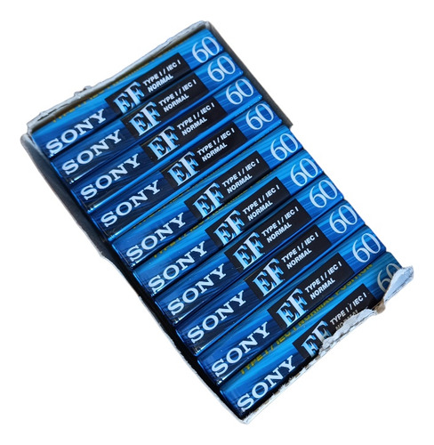 Fita Cassete Sony Ef 60 Caixa 10 Unidades