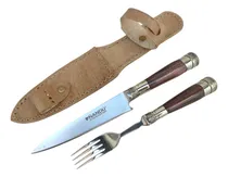 Comprar Set Cuchillo Tenedor Perzonalizado Ñandu 14 Seigen Inoxidabl