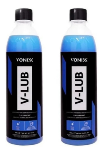 02 V-lub Lubrificante Vonixx Para Clay Bar 500ml 
