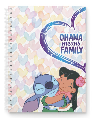 Cuaderno Fechado Imprimible 2024 - Stitch  Ohana 