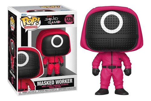 Figura Funko Pop Tv Juego Del Calamar soldado Rojo Mascara Circulo coleccionable +3