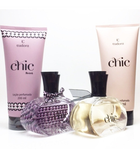 Kit Chic 95 ml + Chic Retro 95 ml + 2 lociones perfumadas 200 ml Género femenino