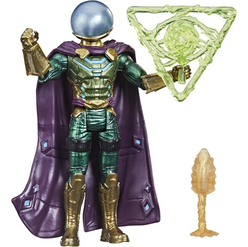 Spider-man - Figura Mysterio De 6 Pulgadas Con Armadura Y A.