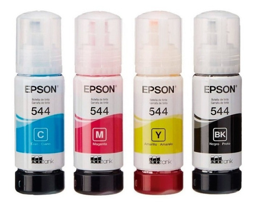 Kit Tinta Original Epson Ecotank T 544 Presurizadas Sin Caja