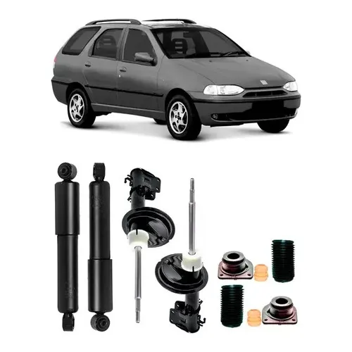 comprar 4 Amortecedores+4 Kit Suspensão Palio Weekend 1999\u002F2000\u002F2001