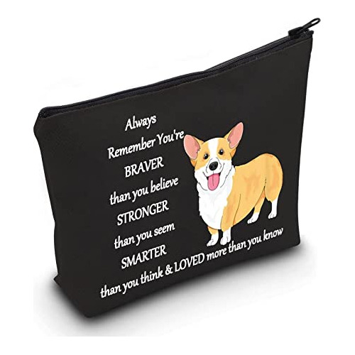 Levlo Corgi Dog Cosmetic Make Up Bag Corgi Lover Gift J4l7r