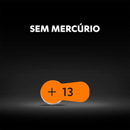 Imagem 5 de 9 de Cartela C/6 Pilha Duracell Auditiva 13