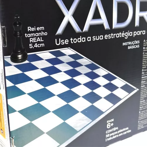 O rei das peças de xadrez em estilo azul