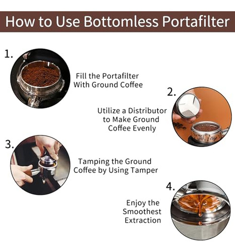 Portafiltro Sin Fondo De 51 Mm Compatible Con La Máquina De