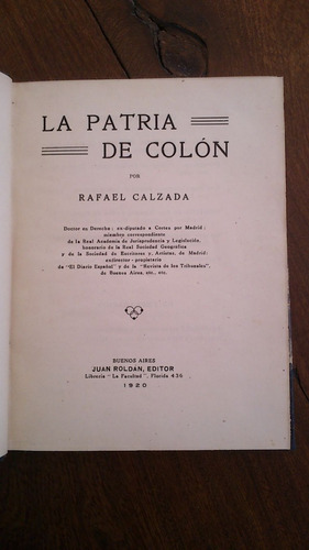 La Patria De Colón - Rafael Calzada