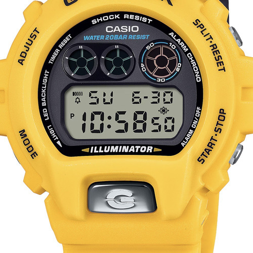 Reloj Casio G-shock Dw-6900tr-9dw-6900tr-9cr Correa Amarillo Bisel Amarillo Fondo Amarillo/amarillo