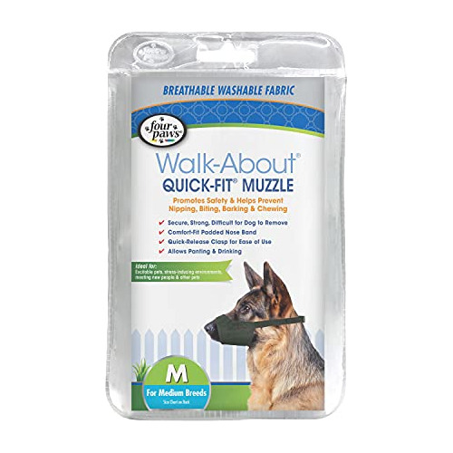 Four Paws Walk-about Quick-fit Dog Bozal 3 - Mediano