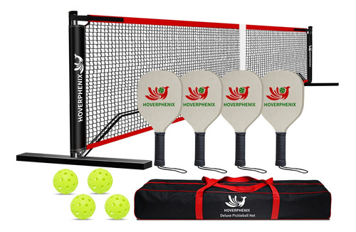 Hoverphenix Red Pickleball 4 Paleta Bola Para Entrada 22 3