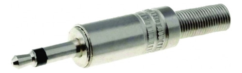 Conector Plug 2.5mm Macho Mono Metálico