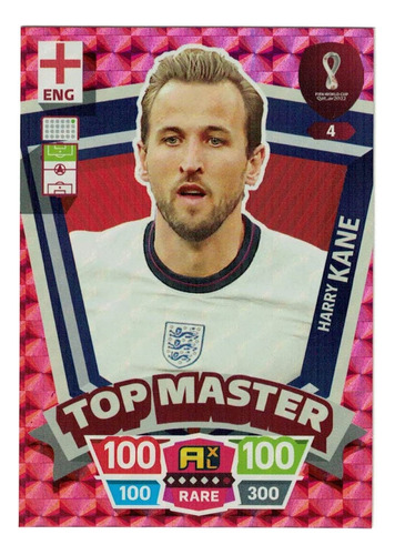 Carta Harry Kane - Top Master Mundial De Qatar 2022 