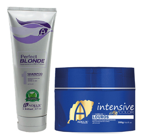 Kit Therapy Detok 2 Passos Blond Shampoo E Máscara Platinum