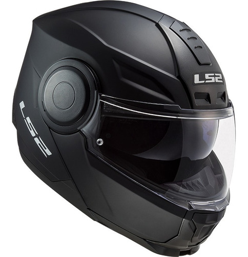 Casco Rebatible Ls2 Ff902 Scope Matt Black Color Negro Tamaño del casco XL