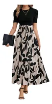 Comprar Vestido Estampado De Manga Corta Para Mujer Moda Dama Ropa