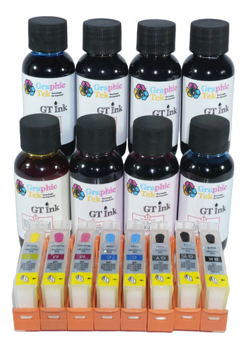 Cartuchos Rellenables Compatible Canon Cli 65 Para Pro 200