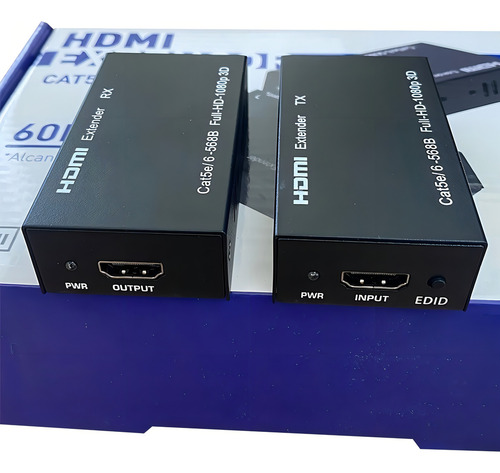 Extender Hdmi 60m Extensor Hdmi 60m Cat5e Cat6 Hdmi Bivolt