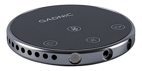 Imagen 3 de 5 de Micrófono De Conferencia Portátil Gadnic Mw10 Altavoz Usb Omnidireccional Para Pc Negro