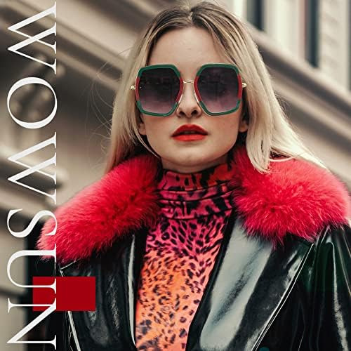 Wowsun Gafas De Sol De Moda De Gran Tamaño Para Mujer Tonos