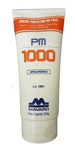 Kit 5 Un Creme De Proteção De Pele Pm 1000 120 G Mavaro