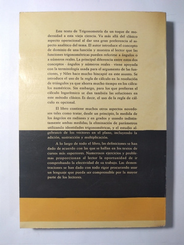Trigonometría Plana , Nathan O. Niles (Usado)